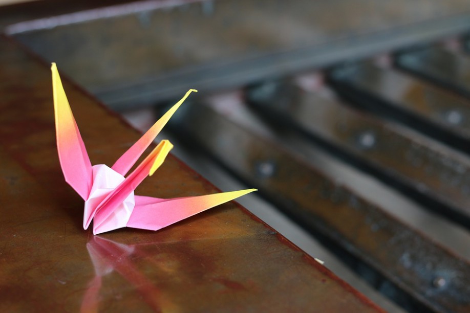 Origami papperstrana - tusen tranors klubb